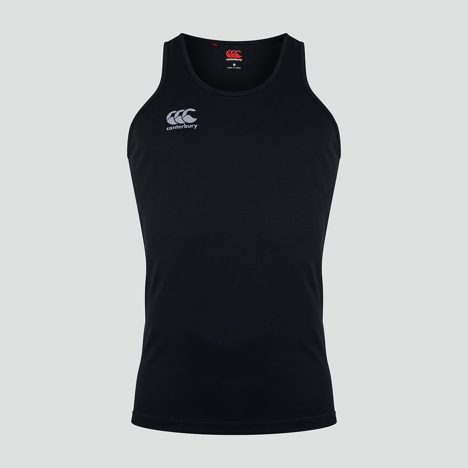 Mens Core Vapodri Poly Singlet Black