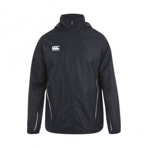 Mens Team Full-Zip Rain Jacket Black