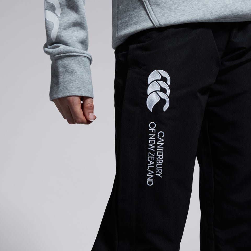 Womens Open Hem Stadium Pants Black