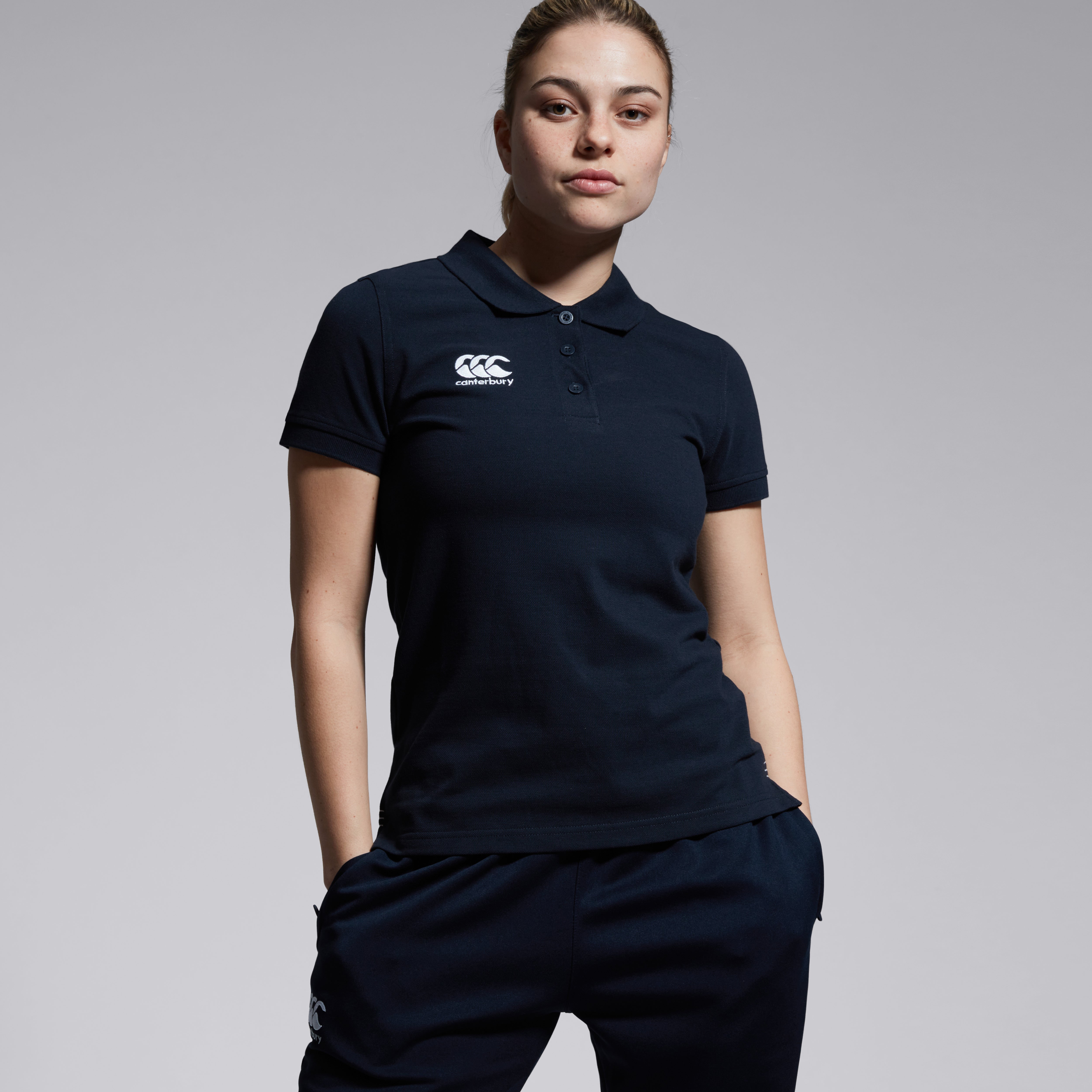 Womens Waimak Polo Shirt Navy | Canterbury