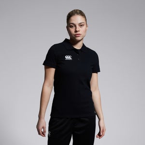 CANTERBURY WAIMAK POLOWOMENS BLACK