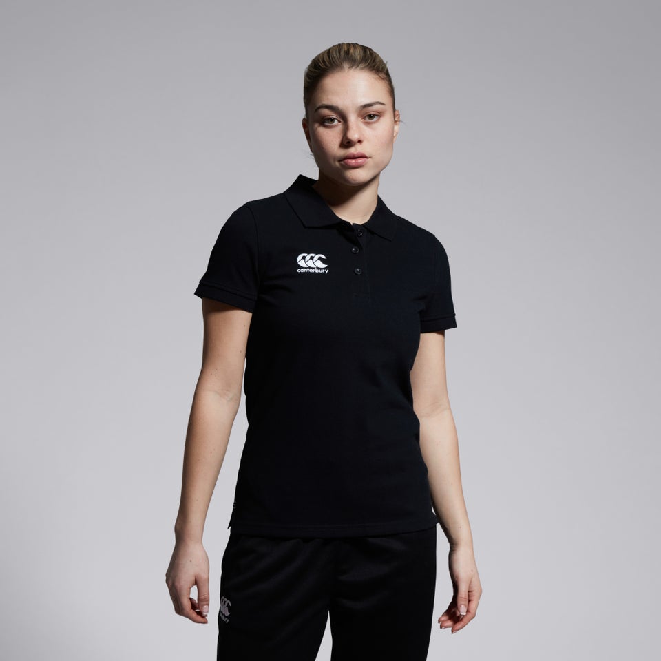 CANTERBURY WAIMAK POLOWOMENS BLACK