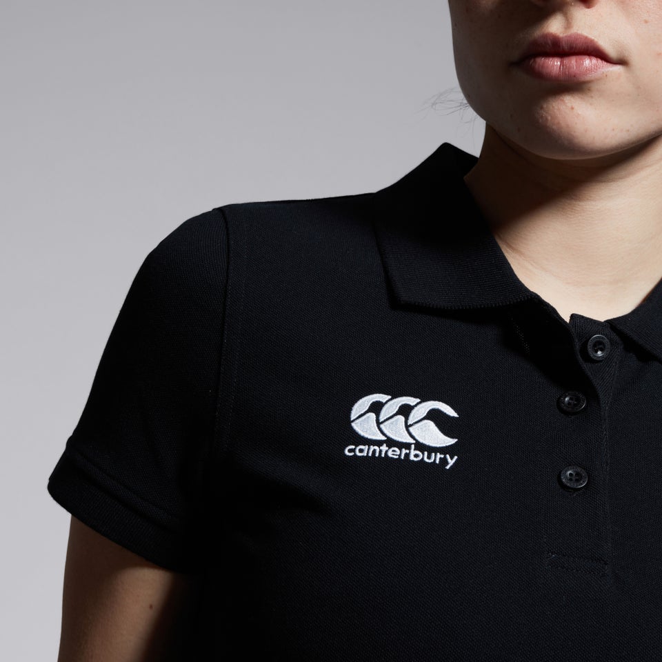 CANTERBURY WAIMAK POLOWOMENS BLACK