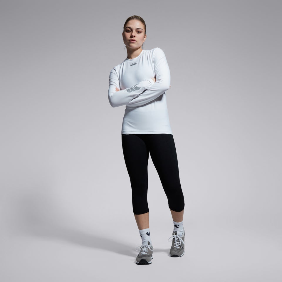 CANTERBURY THERMOREG LONG SLEEVE TOP WHITE