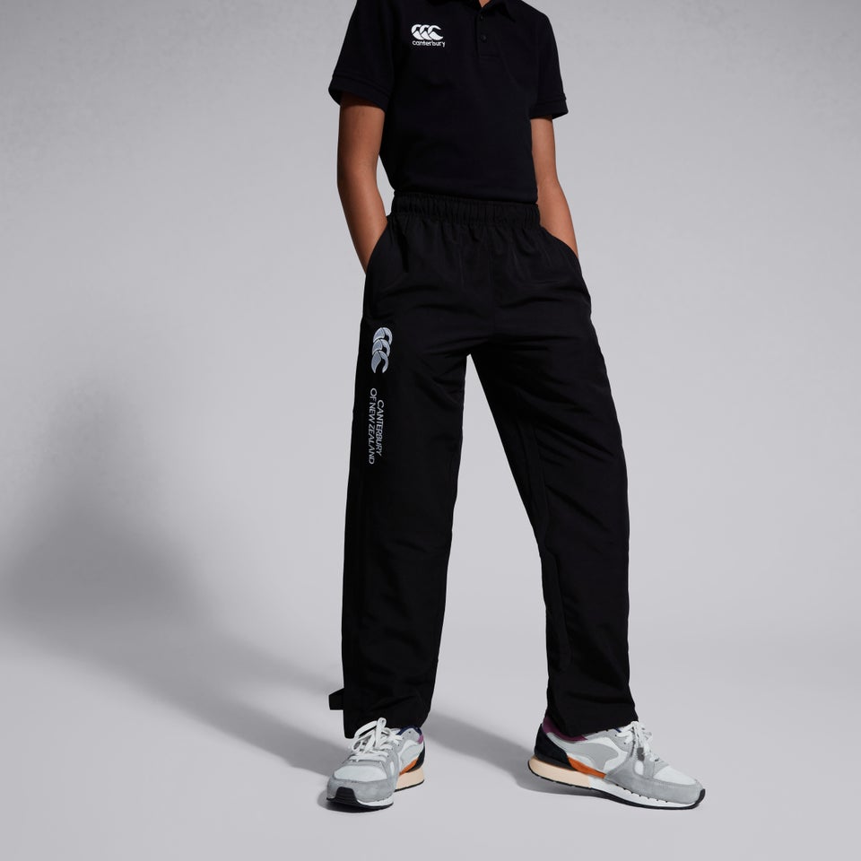 Junior Unisex Open Hem Stadium Pant Black