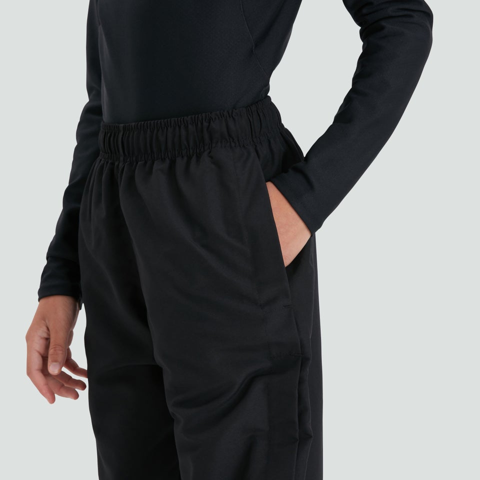 Junior Unisex Cuffed Hem Stadium Pant Black