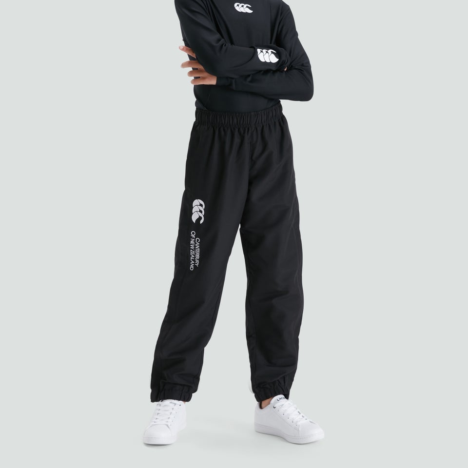 Junior Unisex Cuffed Hem Stadium Pant Black