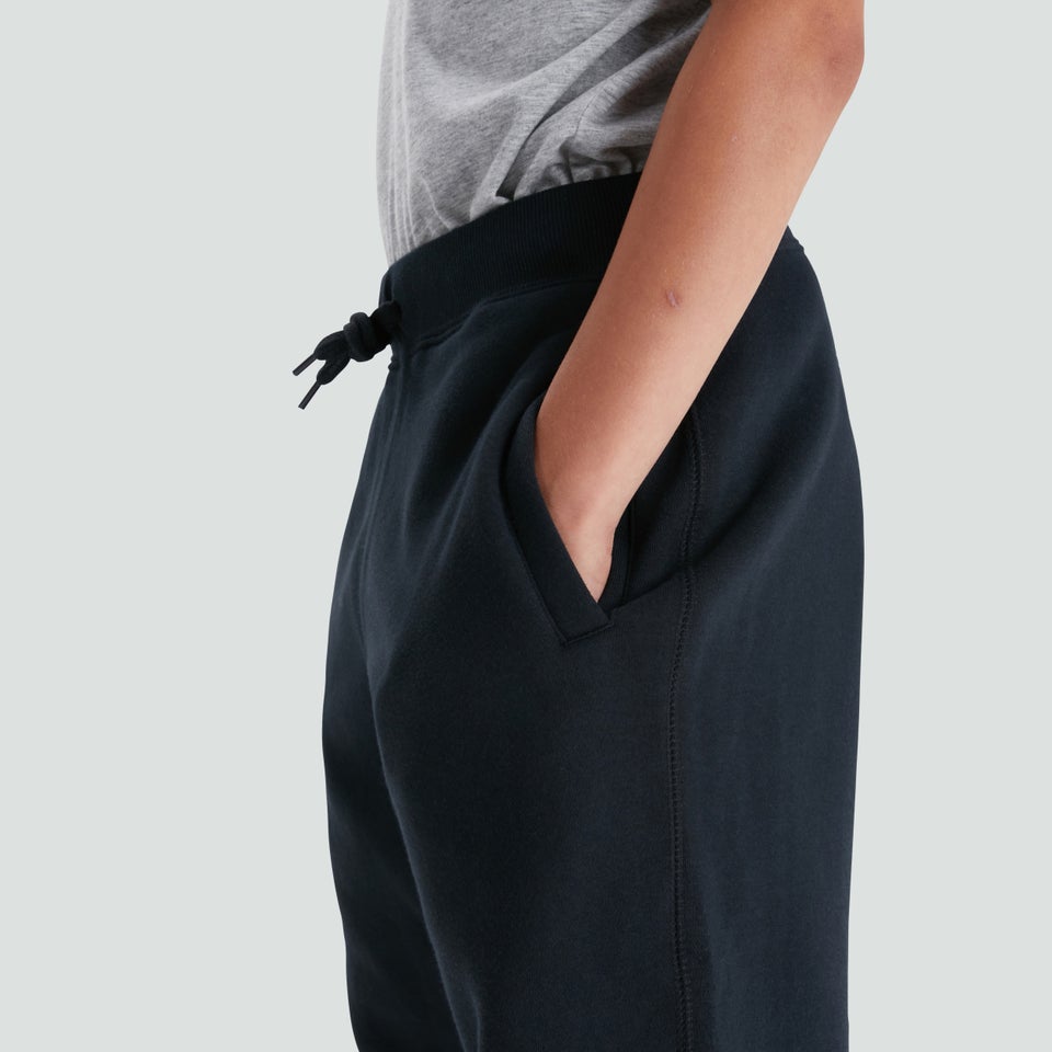 Junior Unisex Combination Sweat Pant Black