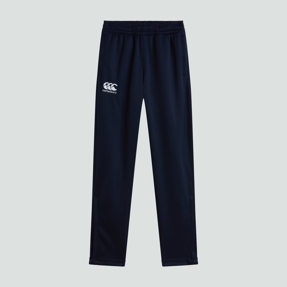 Junior Unisex Stretch Tapered Poly Knit Pants Navy