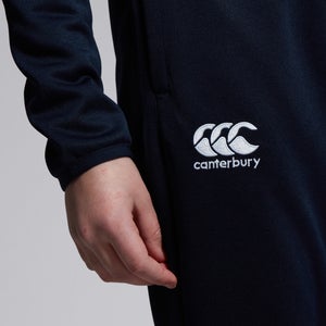 Junior Unisex Stretch Tapered Poly Knit Pants Navy