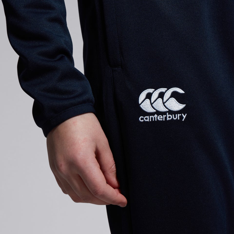 Junior Unisex Stretch Tapered Poly Knit Pants Navy