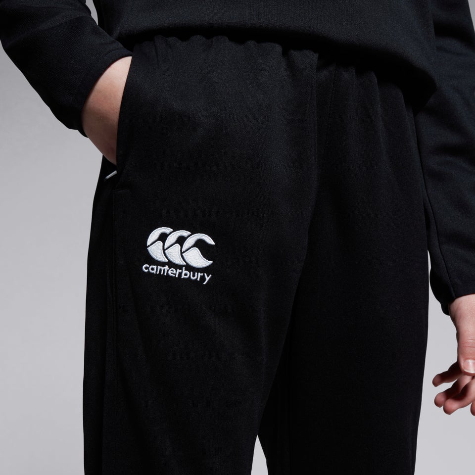 CANTERBURY STRETCH TAPERED POLYKNIT BLACK