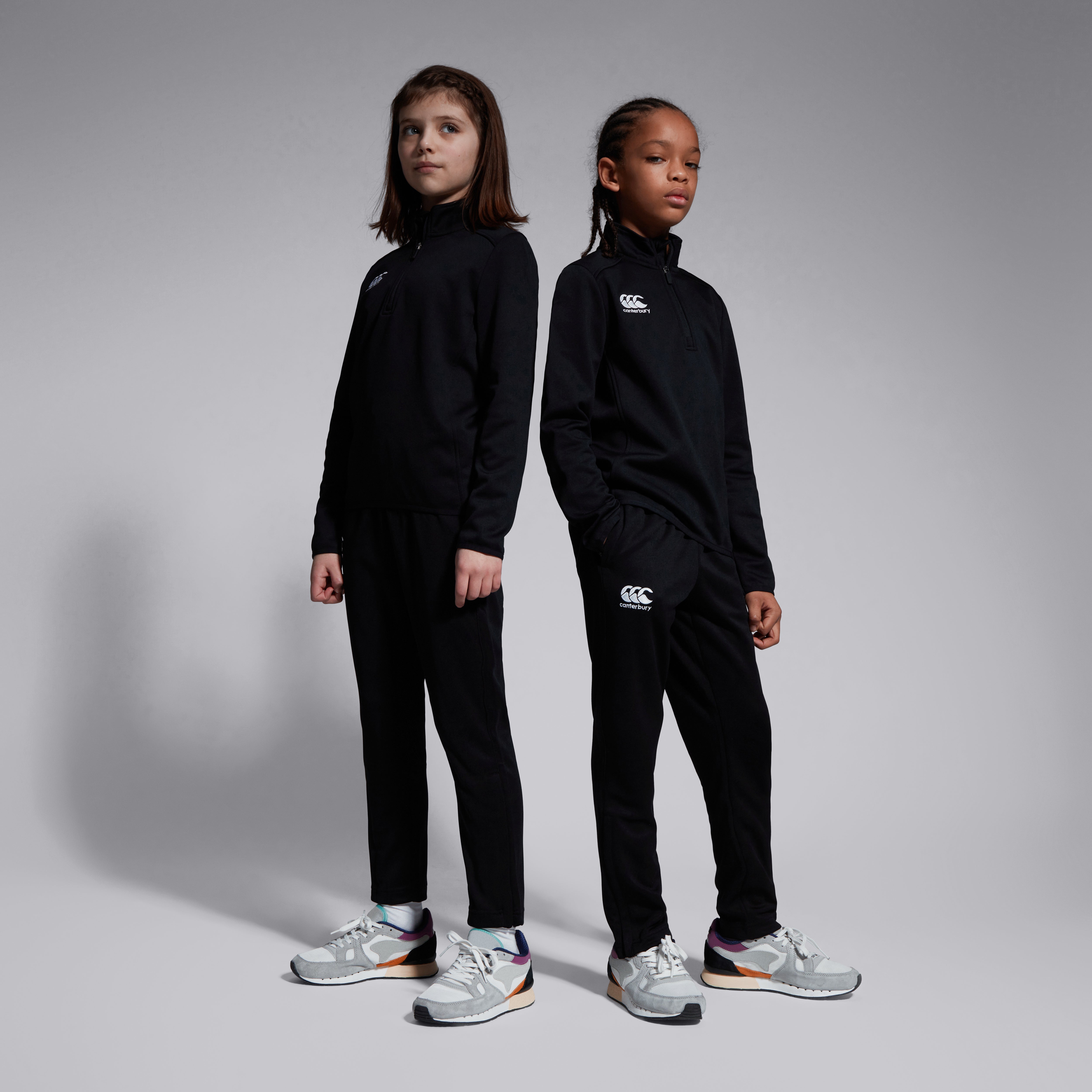 Junior Unisex Stretch Tapered Polyknit Pants Black | Canterbury