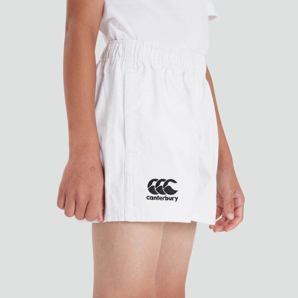 Junior Unisex Professional Cotton Short White
