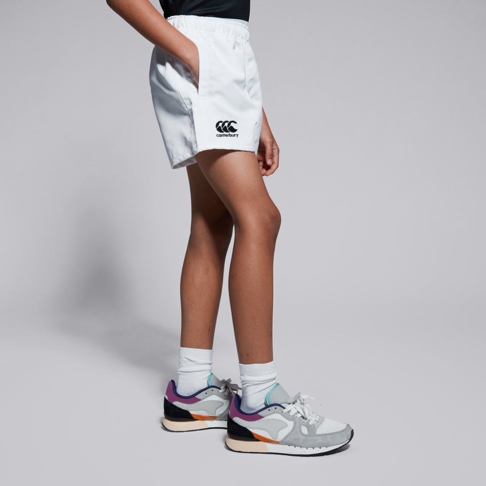 Junior Unisex Professional Polyester Short White