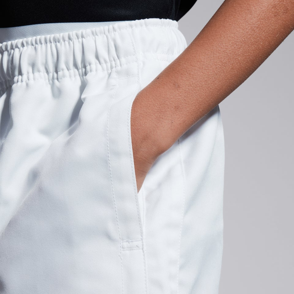 Junior Unisex Professional Polyester Short White