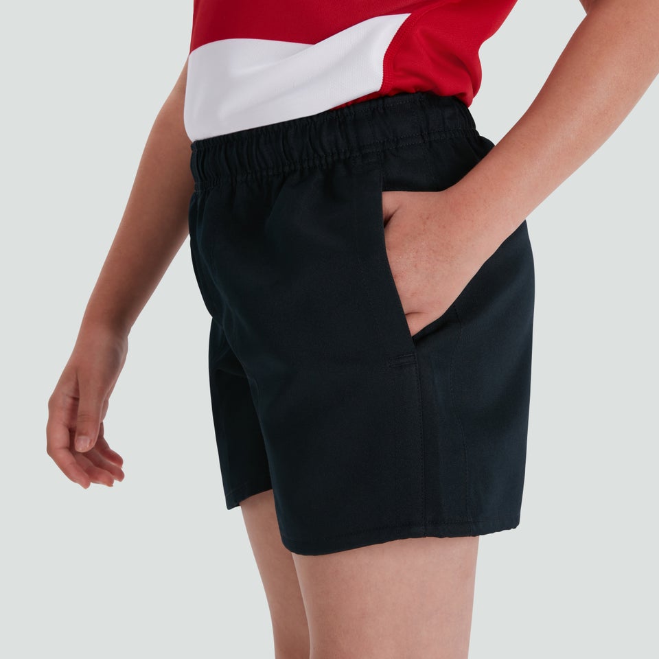 Junior Unisex Professional Polyester Short Black