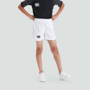 JUNIOR UNISEX ADVANTAGE SHORTS WHITE - AGE 6