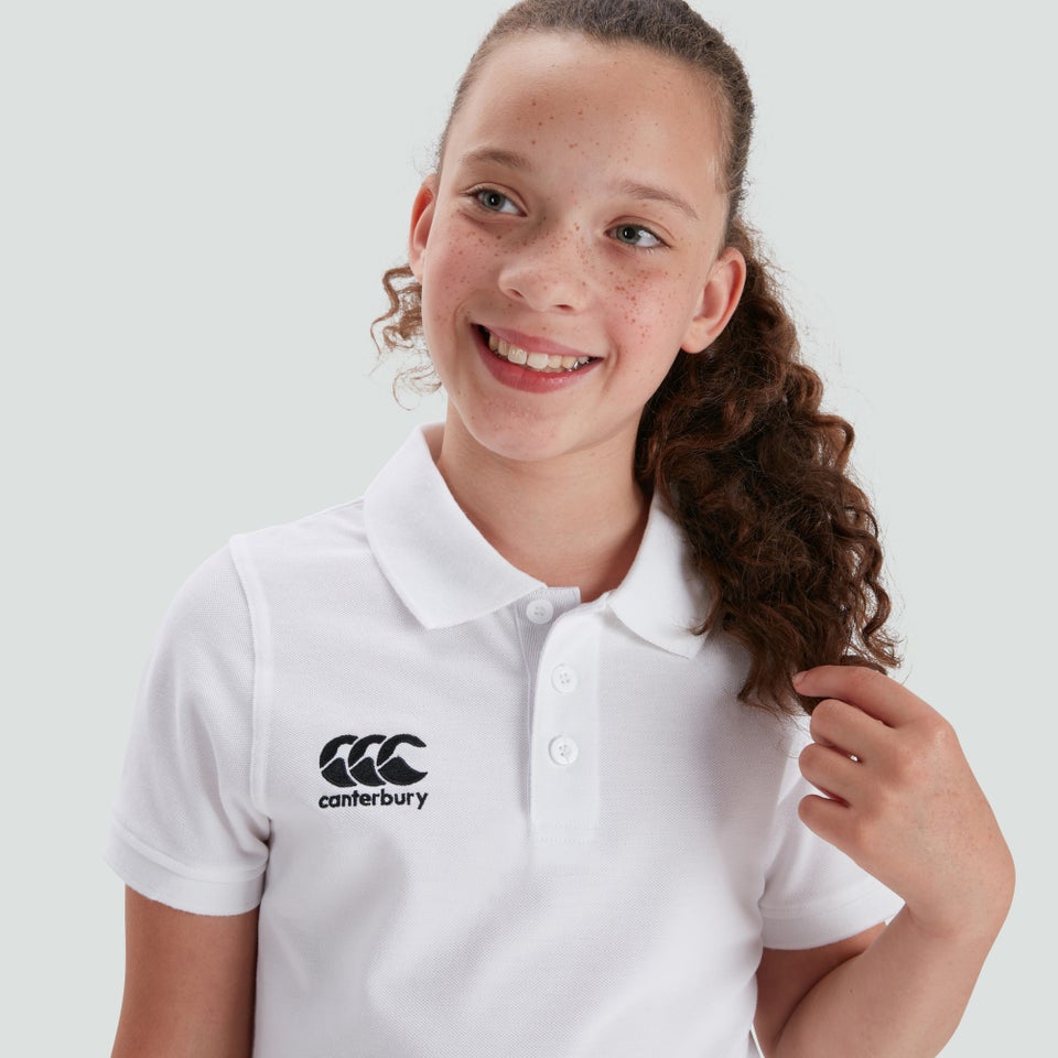 CANTERBURY WAIMAK POLO KIDS WHITE