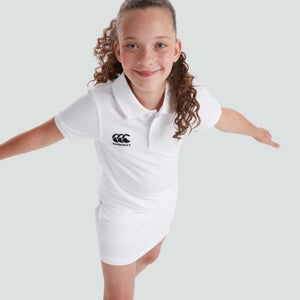 Junior Unisex Waimak Polo Shirt White