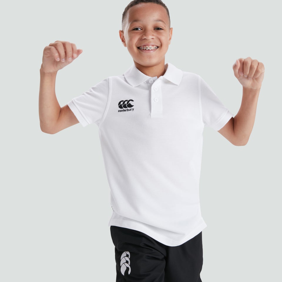 CANTERBURY WAIMAK POLO KIDS WHITE