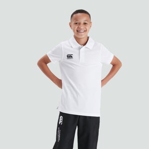 Junior Unisex Waimak Polo Shirt White