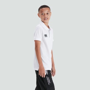 Junior Unisex Waimak Polo Shirt White