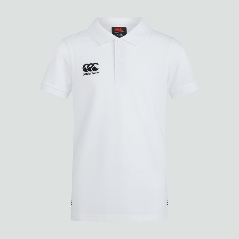 Junior Unisex Waimak Polo Shirt White