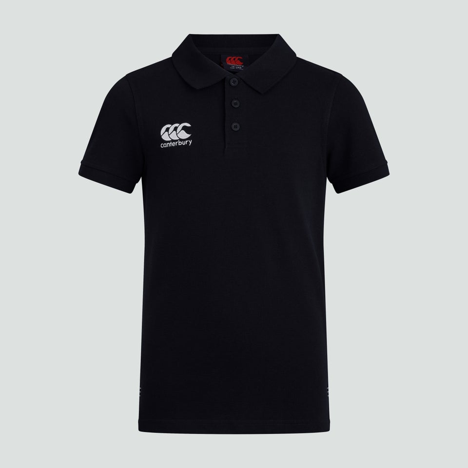 Junior Unisex Waimak Polo Shirt Black