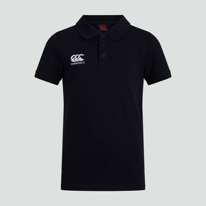 Junior Unisex Waimak Polo Shirt Black