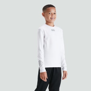 Junior Unisex Thermoreg Long Sleeved Top White