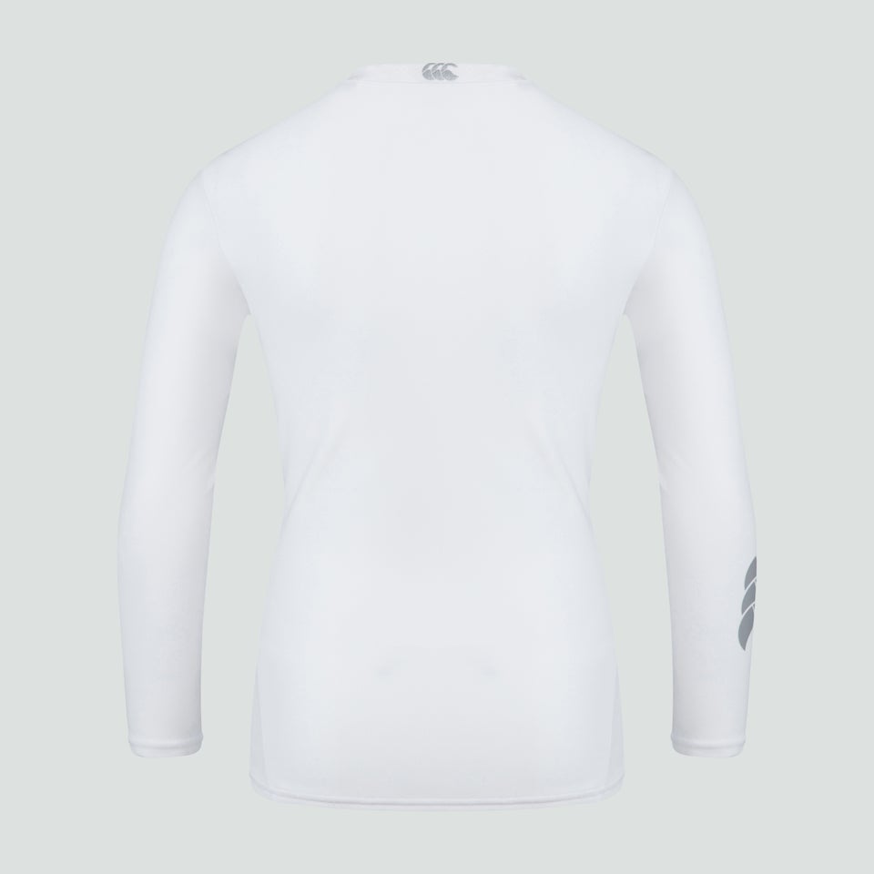 Junior Unisex Thermoreg Long Sleeved Top White