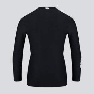 Junior Unisex Thermoreg Long Sleeved Top Black