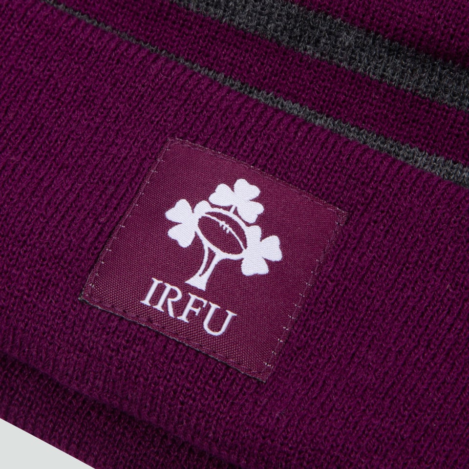 Adult Unisex Ireland Bobble Hat Purple