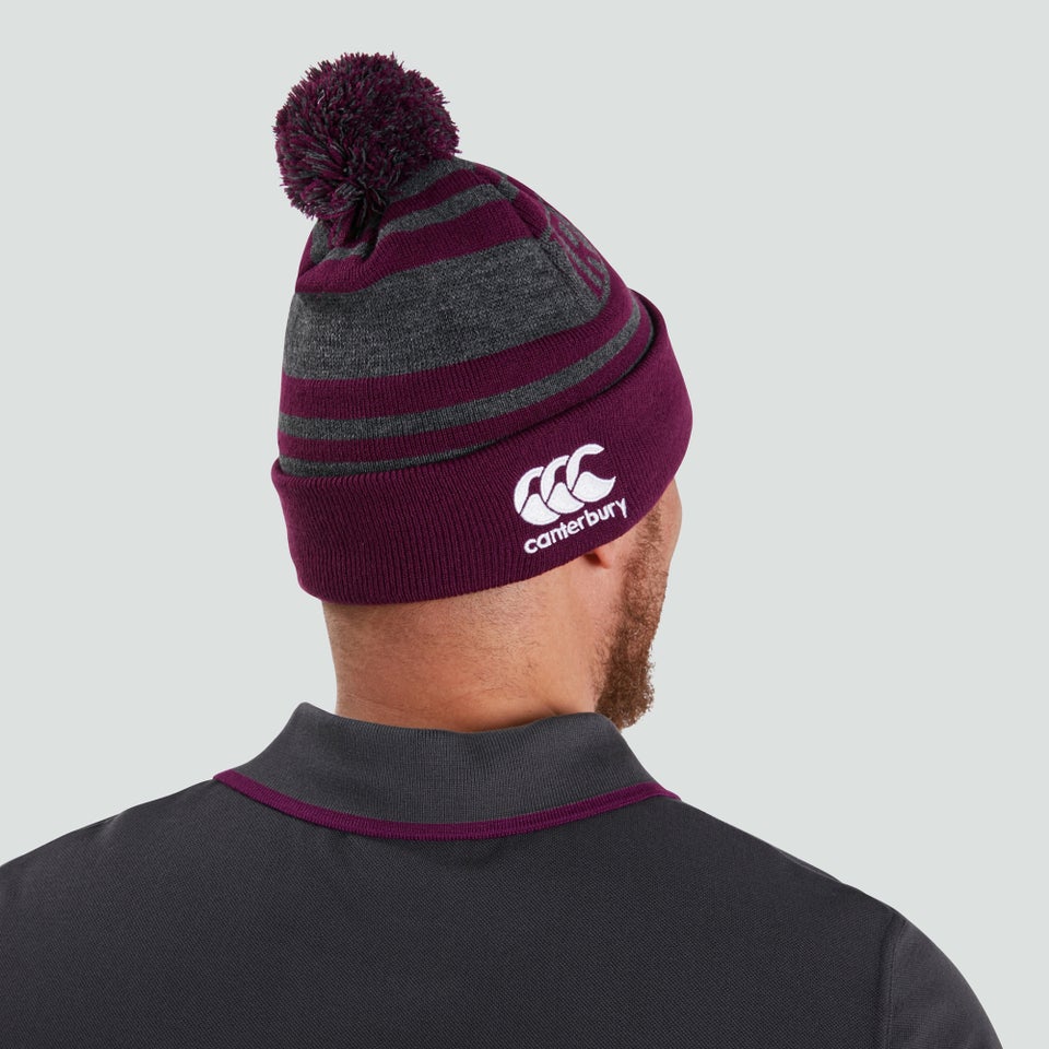 Adult Unisex Ireland Bobble Hat Purple