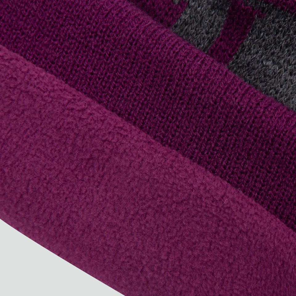 Adult Unisex Ireland Bobble Hat Purple