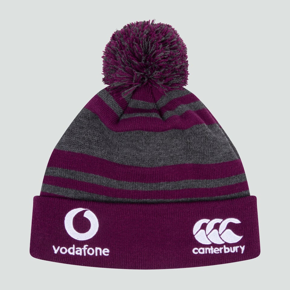 Adult Unisex Ireland Bobble Hat Purple
