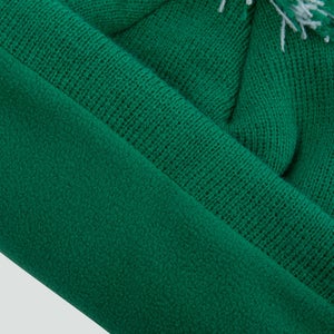 ADULT UNISEX IRELAND BOBBLE HAT GREEN - ONE SIZE