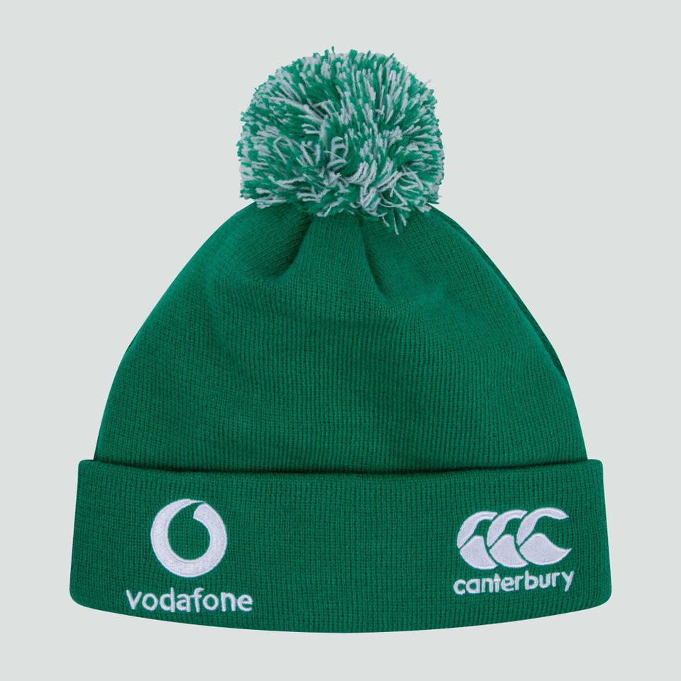 Adult Unisex Ireland Bobble Hat Green
