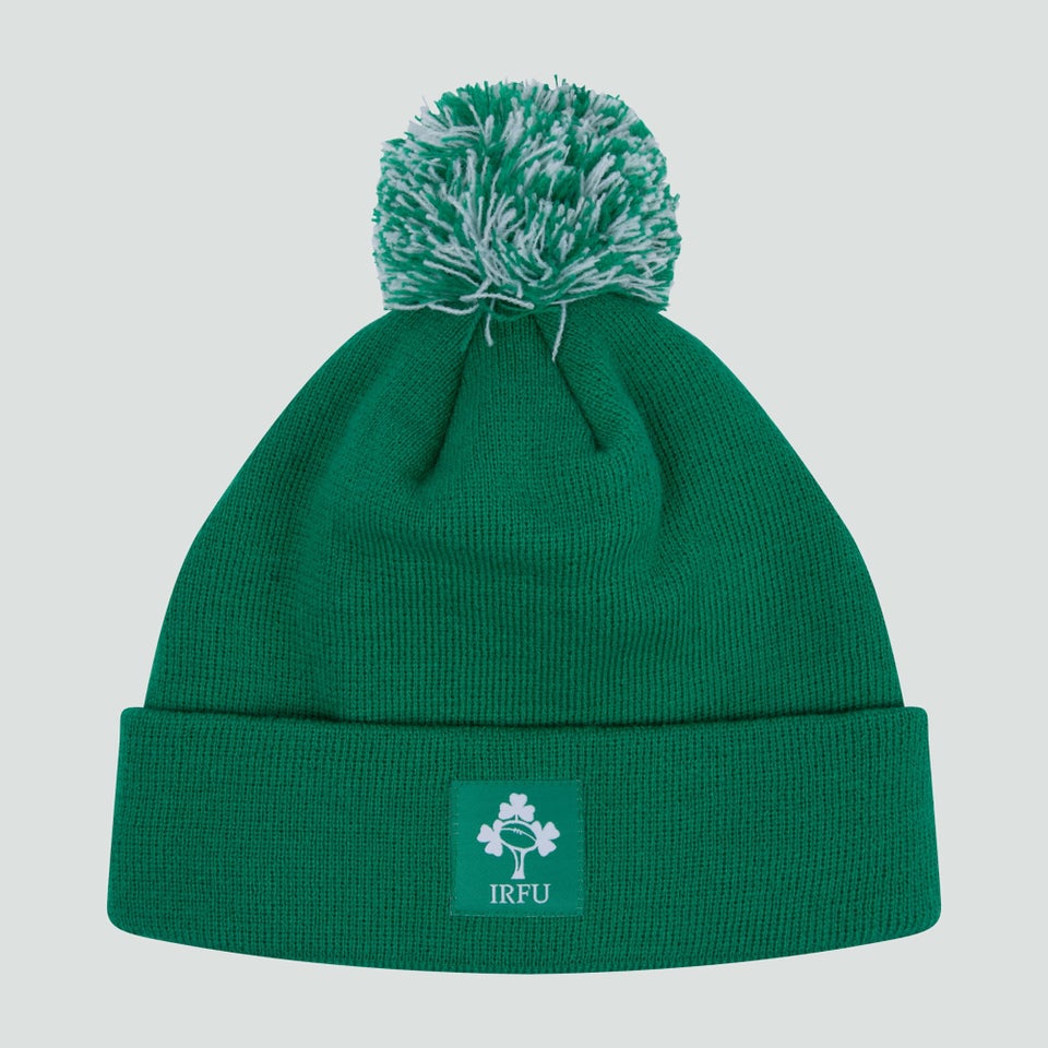 Adult Unisex Ireland Bobble Hat Green