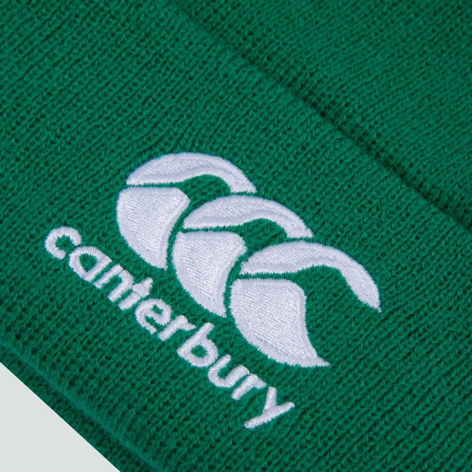 Adult Unisex Ireland Bobble Hat Green