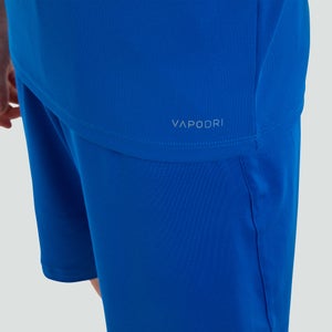 Junior Unisex Vapodri Poly Large Logo Tee Blue