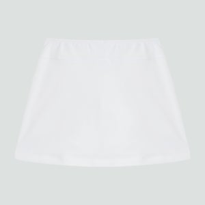 Junior Unisex Plain Skort White
