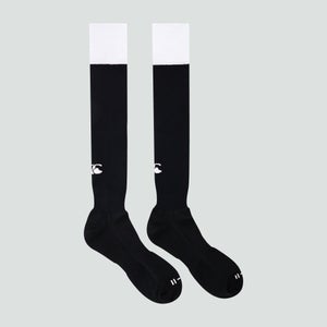 Adult Unisex Team Cap Socks Black/White