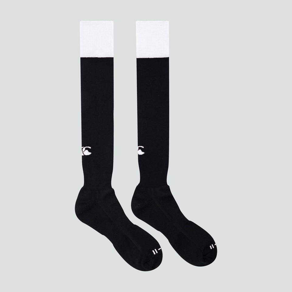 Adult Unisex Team Cap Socks Black/White