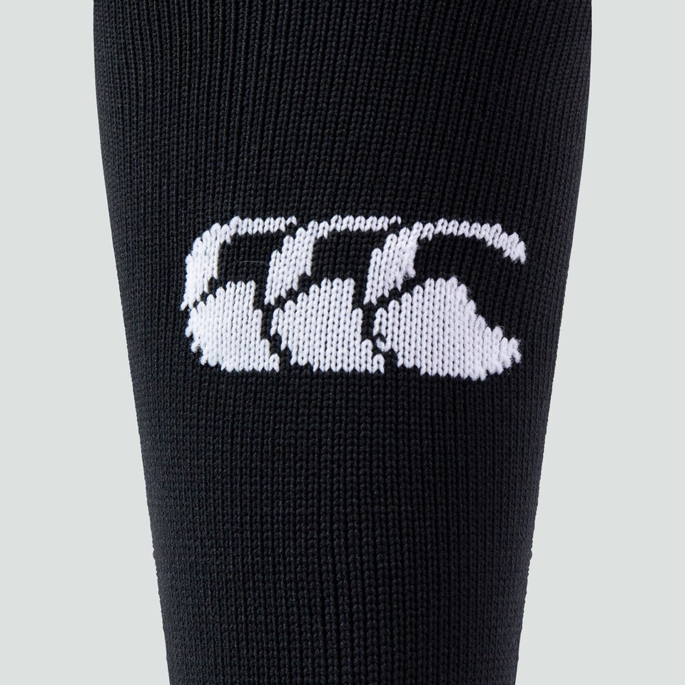 Adult Unisex Team Cap Socks Black/White