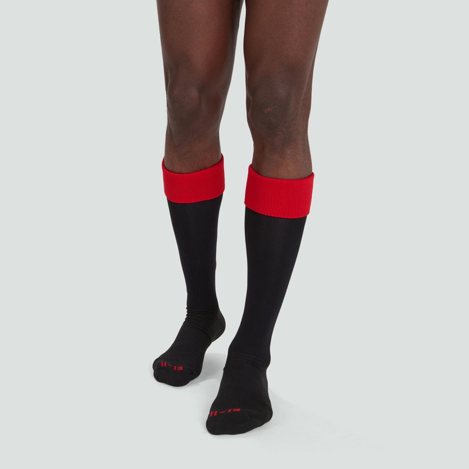 Adult Unisex Team Cap Socks Black