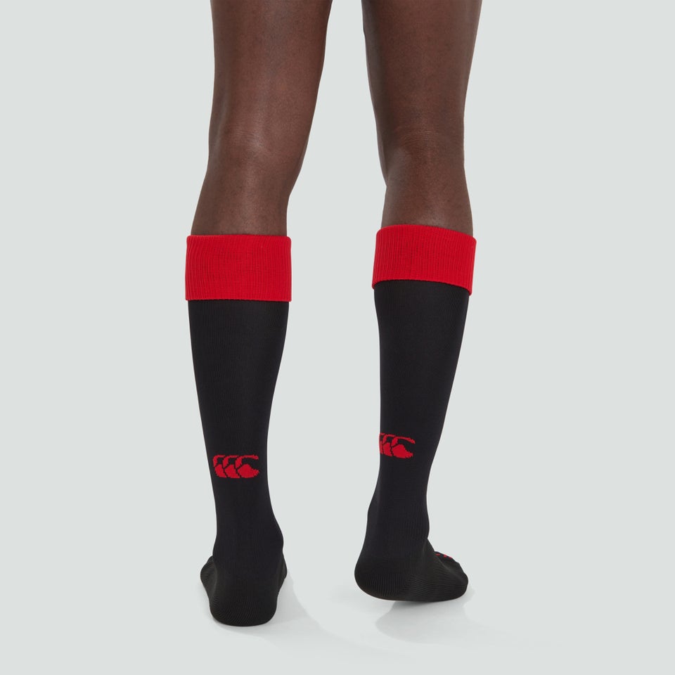 Adult Unisex Team Cap Socks Black