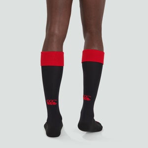 CANTERBURY TEAM CAP SOCK FLAG RED/BLACK