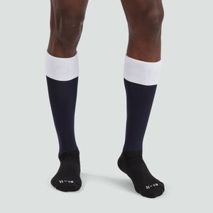 Adult Unisex Team Cap Socks Navy/White